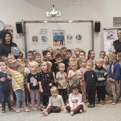 Bezpieczne Ferie- spotkanie przedszkolaków z Funkcjonariuszami Policji
