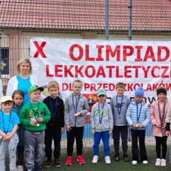 Wiewiórki w SP1 na X Olimpiadzie Lekkoatletycznej dla  przedszkolaków